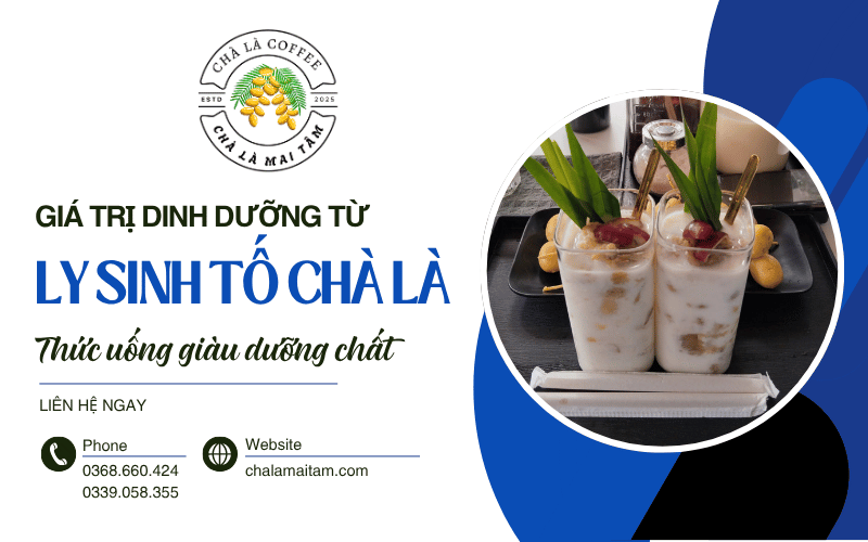 giá trị dinh dưỡng từ ly Sinh tố Chà Là