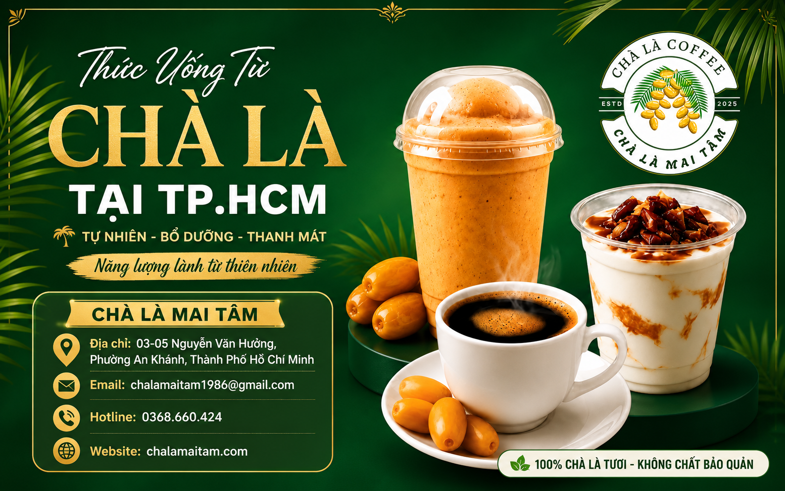 Thức uống từ chà là mang đến trải nghiệm hương vị mới lạ
